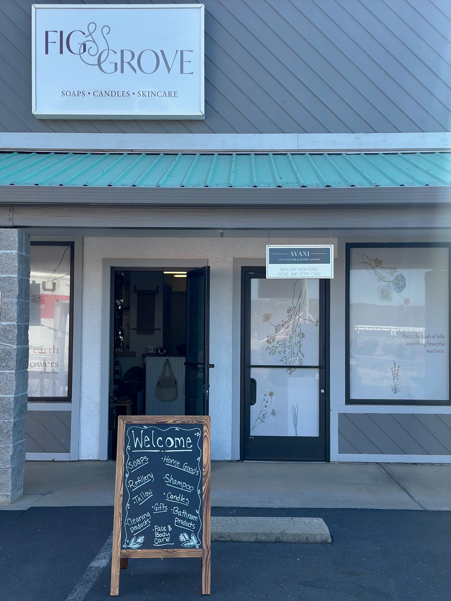 Picture of the Fig & Grove retail store