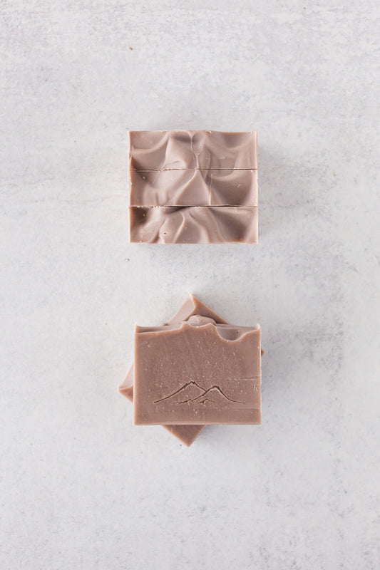 Coconut Milk handmade soap scented with patchouli essential oil