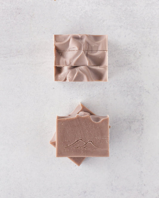 Goat Milk handmade soap bar scented with patchouli essential oil