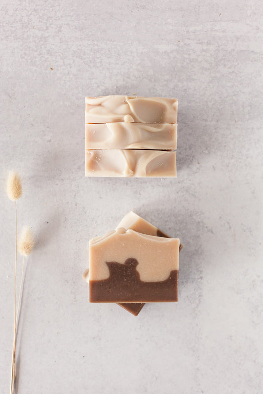 Sandalwood Nights handmade beer soap with essential oils