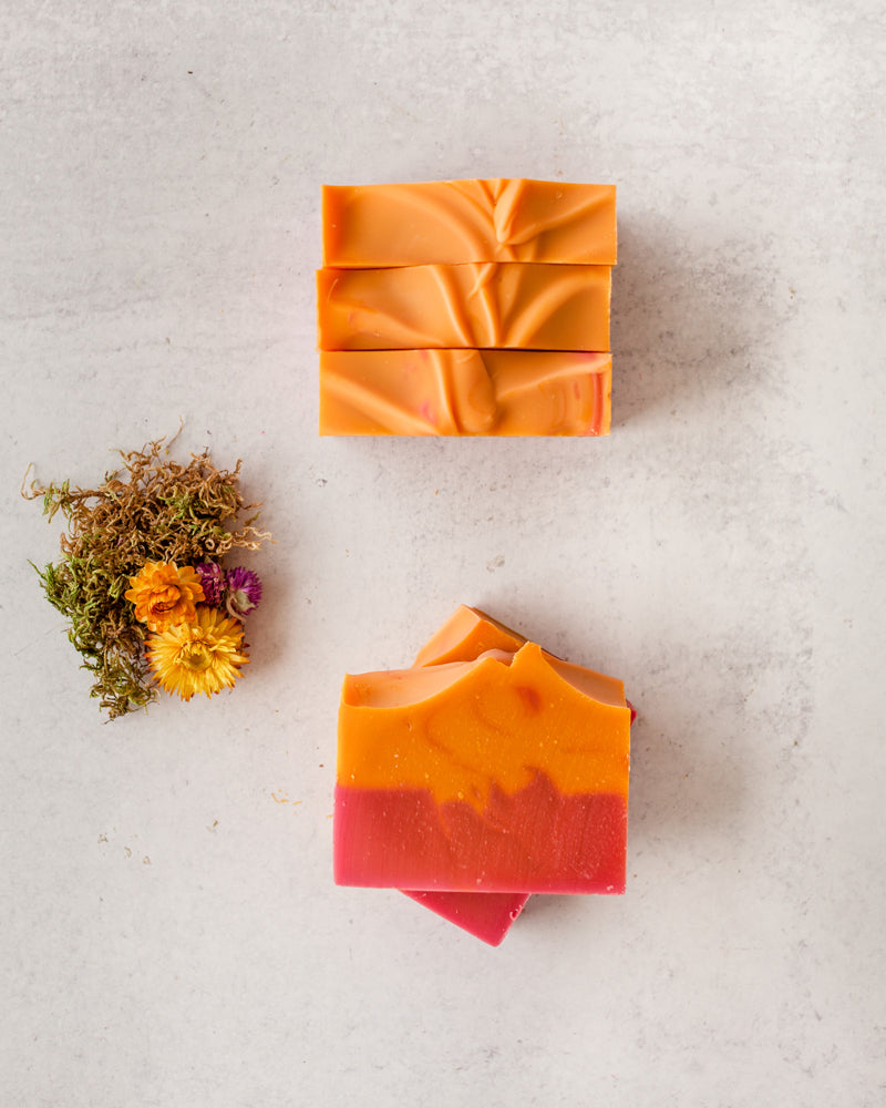 Sierra Sunrise handmade soap from Fig & Grove inspired by morning light in the Sierra foothills
