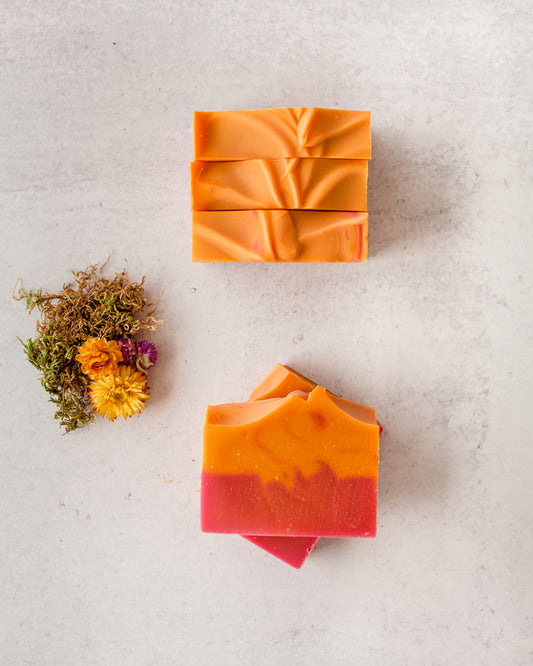Sierra Sunrise handmade soap from Fig & Grove inspired by morning light in the Sierra foothills